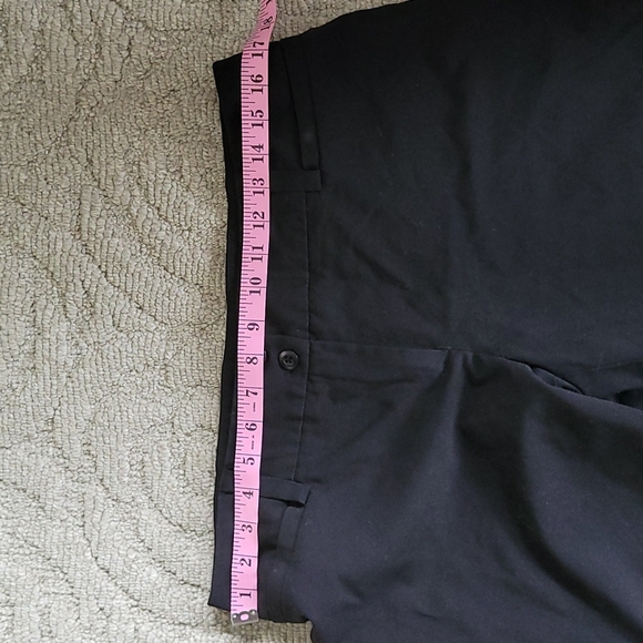 Y2K Black Trousers Low Rise Straight Leg Pants Size 10 - Picture 6 of 8